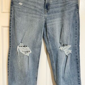 Distressed Blue Women's Jeans
